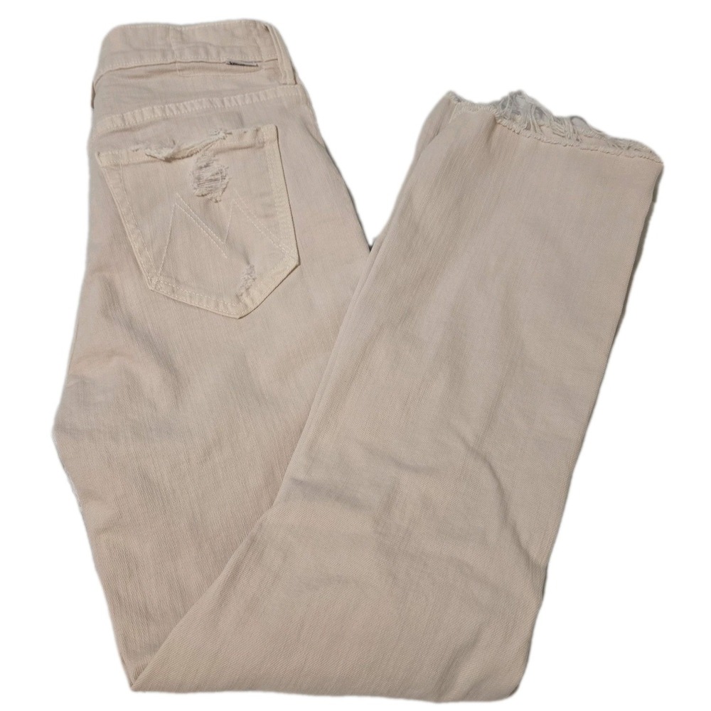 Mother High Waisted Rascal Ankle Jeans The Devil Drinks Coffee Size 24 - Picture 10 of 10